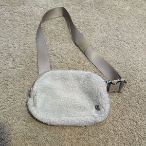 lululemon athletica White Sherpa Crossbody Bag